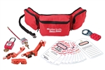 Master Lock 1457E410 Personal Lockout Pouch - Electrical - Convenient all-in-one kit contains multiple lockout devices for electrical Lockout/Tagout procedures