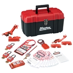Master Lock 1457E410KA Personal Electrical Lockout Kit - Convenient all-in-one kit contains multiple lockout devices for electrical Lockout/Tagout procedures