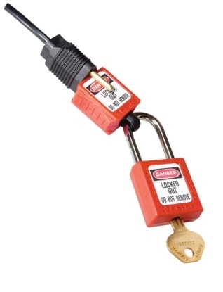 Master Lock Lockout Tagout Device S2005 Pack of 2 Electrical Prong Plug Lockout Device 110 and 120 Volts 