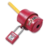 Master Lock 487 Rotating Electrical Plug Lockout, prevents unauthorized start up of electrical equipment or machinery