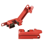 Master Lock Grip Tight Circuit Breaker Lockout. Universal fit accommodates almost all styles of toggle circuit breakers in the off position