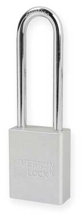 Clear, American Lock A1107CLR Lockout Padlock - Clear anodized aluminum padlock - 3 inch hardened steel chrome plated shackle.