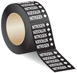 NITROGEN - 3 X 3 Pressure sensitive vinyl markers designs to fit pipes up to 1 inch in diameter