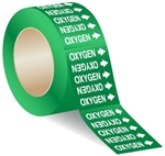 OXYGEN - 3 X 3 Pressure sensitive vinyl markers designs to fit pipes up to 1 inch in diameter