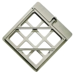 POLYCARBONATE DOT PLACARD HOLDER - 12 1/2 x 14, .075 Polycarbonate with Spring Clip and drain hole