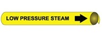 Low Pressure Steam Pre-coiled and Strap On Pipe Markers - Available in 8 Sizes