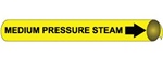 Medium Pressure Steam Pre-coiled and Strap On Pipe Markers - Available in 8 Sizes