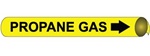 Propane Gas Pre-coiled and Strap On Pipe Markers - Available in 8 Sizes