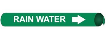 Rain Water Pre-coiled and Strap On Pipe Markers - Available in 8 Sizes