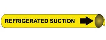 Refrigerated Suction Pre-coiled and Strap On Pipe Markers - Available in 8 Sizes