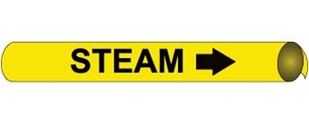 Steam, Pre-coiled and Strap On Pipe Markers - Available in 8 Sizes