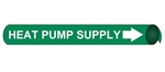 Heat Pump Supply Pre-coiled and Strap On Pipe Markers - Available in 8 Sizes