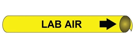 Lab Air Pre-coiled and Strap On Pipe Markers - Available in 8 Sizes