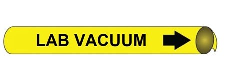 Lab Vacuum Pre-coiled and Strap On Pipe Markers - Available in 8 Sizes