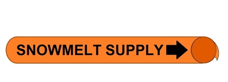 Snowmelt Supply, Pre-coiled and Strap On Pipe Markers - Available in 8 Sizes
