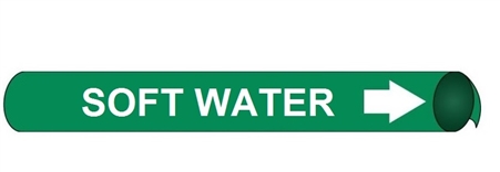 Soft Water, Pre-coiled and Strap On Pipe Markers - Available in 8 Sizes
