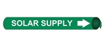 Solar Supply, Pre-coiled and Strap On Pipe Markers - Available in 8 Sizes