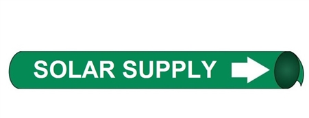 Solar Supply, Pre-coiled and Strap On Pipe Markers - Available in 8 Sizes