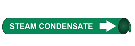 Steam Condensate, Pre-coiled and Strap On Pipe Markers - Available in 8 Sizes