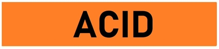 Self-Adhesive, ACID Pipe Marker - Choose from 5 Sizes