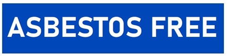 Self-Adhesive ASBESTOS FREE  Pipe Marker - Choose from 5 Sizes