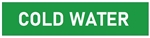 Self-Adhesive COLD WATER Pipe Marker - Choose from 5 Sizes
