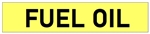 Self-Adhesive, FUEL OIL, Pipe Marker - Choose from 5 Sizes