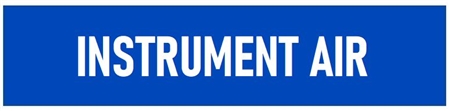 Self-Adhesive, INSTRUMENT AIR, Pipe Marker - Choose from 5 Sizes