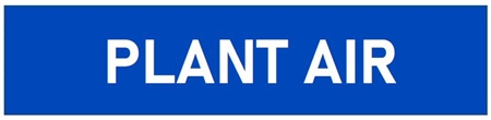 Self-Adhesive, PLANT AIR, Pipe Marker - Choose from 5 Sizes