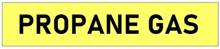 Self-Adhesive, PROPANE GAS, Pipe Marker - Choose from 5 Sizes