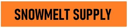 SNOWMELT SUPPLY, Self-Adhesive Pipe Marker - Choose from 5 Sizes