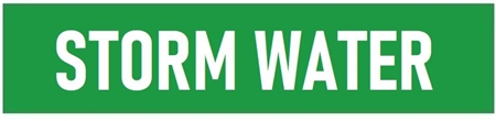 Self-Adhesive, STORM WATER, Pipe Marker - Choose from 5 Sizes