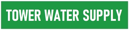 TOWER WATER SUPPLY, Self-Adhesive Pipe Marker - Choose from 5 Sizes