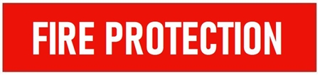 Self-Adhesive, FIRE PROTECTION, Pipe Marker - Choose from 5 Sizes