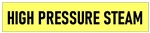 Yellow, HIGH PRESSURE STEAM, Self-Adhesive Pipe Marker - Choose from 5 Sizes