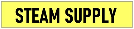 Yellow, STEAM SUPPLY, Self-Adhesive Pipe Marker - Choose from 5 Sizes
