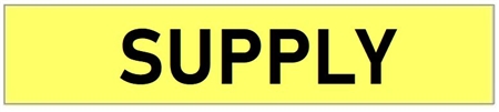 Yellow, SUPPLY, Self-Adhesive Pipe Marker - Choose from 5 Sizes