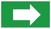 White / Green Pipe Marker Directional Flow Arrow - Choose from 5 Sizes