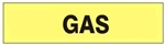 GAS Pipe Markers on a roll - Choose from 2 Sizes – 1 X 9 inch or 2 X 9 inch Rolls – Each roll contains 72 pipe markers.