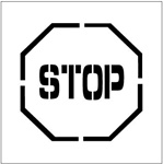 STOP Sign - Floor Marking Stencil - 24 x 24
