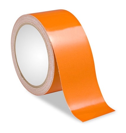 1" x 75 ' Roll Solid  ORANGE  REFLECTIVE CONSPICUITY TAPE Sheeting 