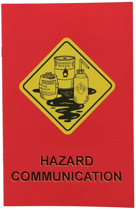 Hazard Communication Safety Booklet measure 8.5" x 5.5" Available ion English and Spanish