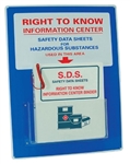 Mini Right To Know Information Center With SDS Binder - 24" X 18" Constructed of high-impact plastic