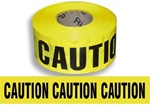 Caution Barricade Tape - 3 in. X 1000 ft. Rolls - Durable Yellow 3 mil Polyethylene