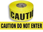 Caution Do Not Enter Barricade Tape - 3" X 1000" Rolls - Durable 3 mil Polyethylene
