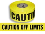 Caution Off Limits Barricade Tape - 3 in. X 1000 ft. Rolls - Durable 3 mil Polyethylene