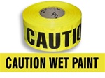 Caution Wet Paint Barricade Tape - 3 in. X 1000 ft. Rolls - Durable 3 mil Polyethylene