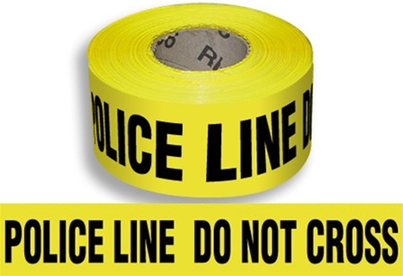 Police Line Do Not Cross Barricade Tape - 3 in. X 1000 ft. lengths - 3 Mil Durable Polyethylene