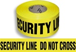 Security Line Do Not Cross - Barricade Tape - 3 in. X 1000 ft. lengths - 3 Mil Durable Polyethylene