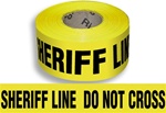 Sheriff Line Do Not Cross Barricade Tape - 3 in. X 1000 ft. lengths - 3 Mil Durable Polyethylene